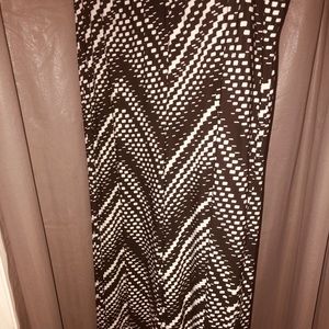 Chico’s black and white pattern pants
